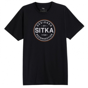 Sitka Gear Reconnection T-Shirt Sitka Black Small 600225-BK-S Top