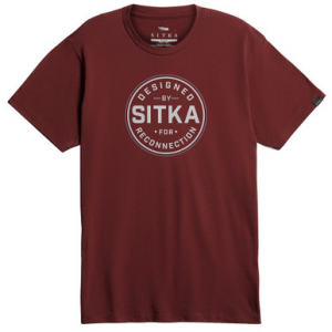 Sitka Gear Reconnection T-Shirt Dark Red Small 600225-DAR-S Top