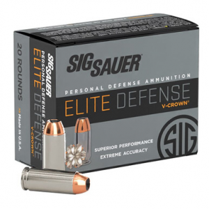 Sig Sauer SIG Elite Performance V-Crown 10mm 180 Grain Jacketed Hollow Point Elite Performance V-Crown