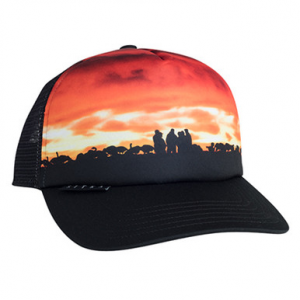 Sitka Gear Waterfowl Landscape Trucker Hat Hat 90227-BK-OSFA in Black