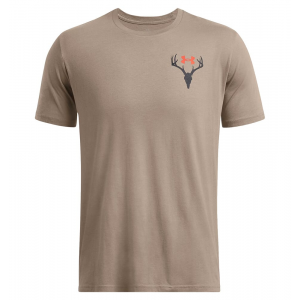 Under Armour Men's Whitetail SS T-Shirt Taupe Dusk XXL 1386781-200007 Top in Gray, M