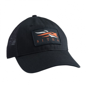 Sitka Gear Black Meshback Trucker Hat Cap 90269-BK-OSFA