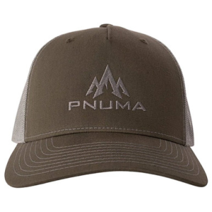 Pnuma Outdoors Lifestyle Five Panel Mesh Trucker Hat Cap Beetle/Quarry OSFM P608BQ