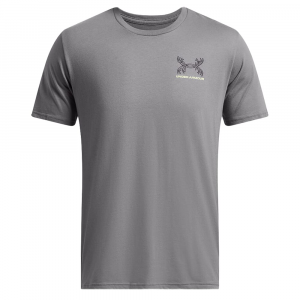 Under Armour Schematic Elk Short Sleeve Shirt Titan Gray XXL 1386780-024007, L