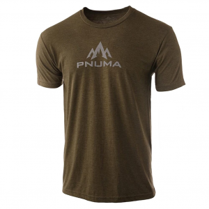 Pnuma Outdoors Lifestyle Logo Mark T-Shirt Military Green XL PSSLMMGX Top, M