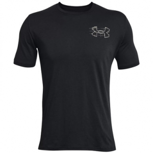 Under Armour Whitetail Skelmatic Short Sleeve T-Shirt Black/Summit White MD 1357924-002006 Top
