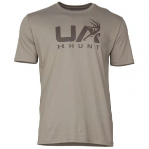 Under Armour Antler Hunt Icon Short Sleeve T-Shirt Pewter/Fresh Clay XXL 1366014-294002 Top