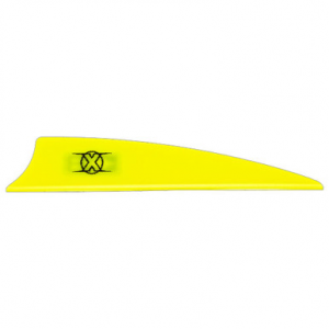 Bohning Archery Bohning X Vane 3" Shield Cut Neon Yellow 100pk 10772NY3S