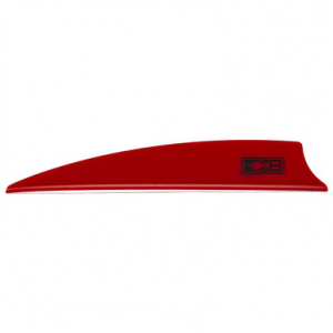 Bohning Archery Bohning X Vane 3.5" Shield Cut Red 100pk 10772RD35S