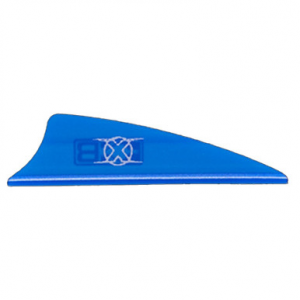 Bohning Archery Bohning X Vane 1.5" Shield Cut Satin Blue 100pk 10772SB15