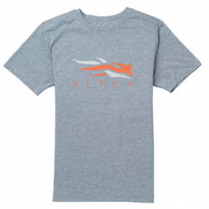 Sitka Gear Sitka Logo T-Shirt SS Heather Grey XXX Large 20092-HG-3XL Top