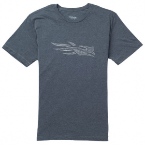 Sitka Gear Sitka Topo Logo T-Shirt SS Lead Heather XXX Large 20094-LH-3XL Top