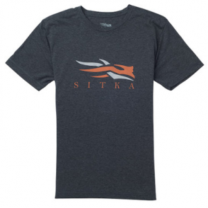 Sitka Gear Sitka Logo T-Shirt SS Heather Black XXX Large 20092-HB-3XL Top