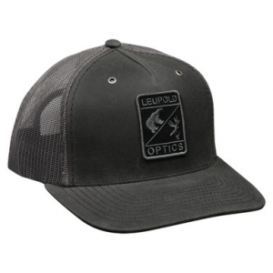 Leupold Wildlife Waxed Canvas Trucker Hat Hat Rhino/Charcoal 185041
