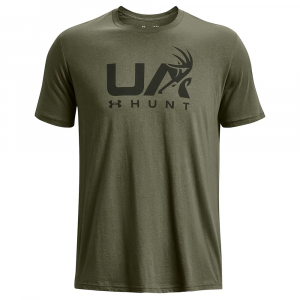 Under Armour Antler Hunt Icon SS T-Shirt Marine OD Green MD 1366014-391006 Top in Odg, 3XL