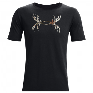 Under Armour Antler Logo Short Sleeve T-Shirt Black/UA Barren Camo XXLT 1366017-001011 Top, 5XL