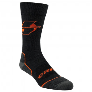 Crispi San Juan Lightweight Black Crew Top Sock 8440-Black, L