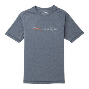 Sitka Gear Antler Evolution Mule Deer SS T-Shirt Lead Heather 3XL 20130-LH-3XL Top