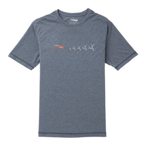 Sitka Gear Antler Evolution Mule Deer SS T-Shirt Lead Heather Medium 20130-LH-M Top