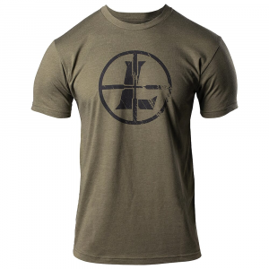 Leupold Distressed Reticle T-Shirt Military Green XXX Large 180253 Top, 2XL
