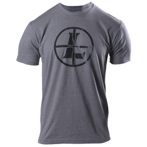 Leupold Distressed Reticle T-Shirt Graphite Heather XXX Large 177624 Top, L