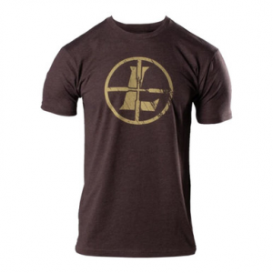 Leupold Distressed Reticle T-Shirt Espresso Heather XXXL 185621 Top