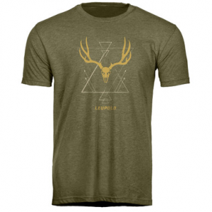 Leupold Buck Skull T-Shirt Light Olive Medium 184158 Top