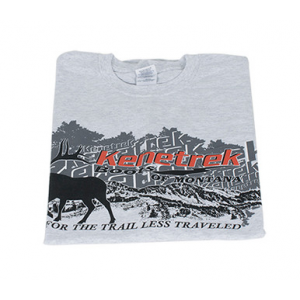 Kenetrek Boots Kenetrek Logo T-Shirt Grey Short Sleeve KEQ-TGRY-SS-XL in Gray, XL