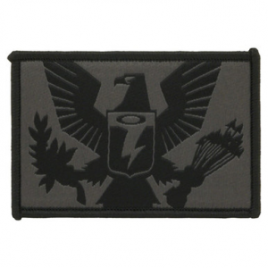 Oakley Standard Issue OAKDEF Crest Grey Patch 101-668-001 in Grey/Black
