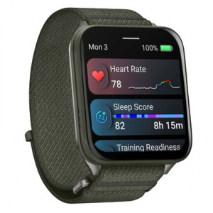 Garmin Venu X1 Moss/Titanium Smartwatch w/Moss ComfortFit Nylon Band 010-02980-01