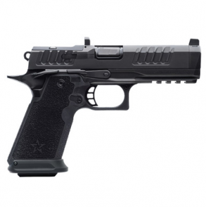 Staccato Premium HD P4.5 9mm DLC Barrel Trijicon Night Sight DLC/DLC Finish 4x Mags w/X-Series Serrations (Magwell) 20-2300-000106-01