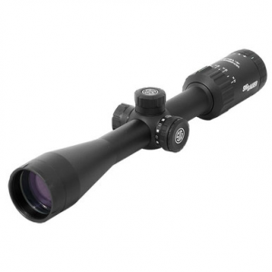 Sig Sauer WHISKEY3 Scope, 4-12x40mm, 1 In, SFP, Hellfire Quadplex Illum Reticle, 0.25 MOA Adj, Black SOW34206