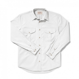 Filson Filson'S Feather Cloth Shirt White XXL FCO-004173 FIL-10761-White-XXL|FIL-10761-White-XXL
