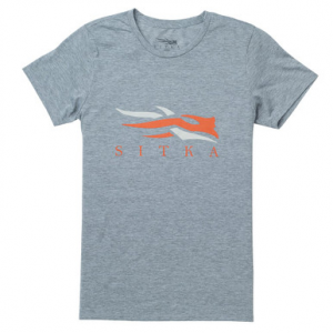 Sitka Gear Sitka Womens Sitka Logo T-Shirt SS Heather Grey X Large 20105-HG-XL Top