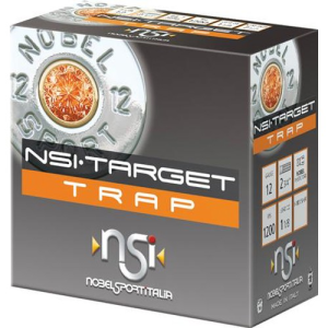 NOBEL AMMO NSI Target Trap 12 Gauge 2-3/4" 1-1/8oz #8 Shotgun Ammunition | 25 Rounds