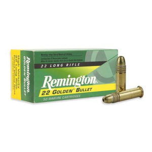 REMINGTON Golden Bullet 22 LR 36gr High Velocity Ammunition | 50 Rounds