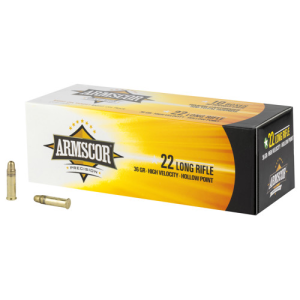 ARMSCOR 22 LR 36gr High Velocity Hollow Point | 50 Rounds