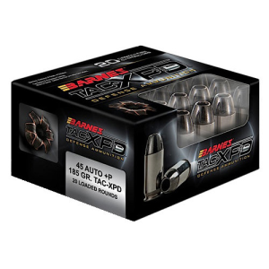 BARNES AMMO TAC-XPD Defnese 45 ACP +P 185gr Ammunition | 20 Rounds