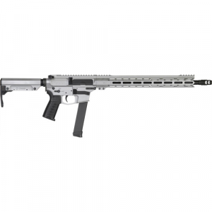 CMMG Resolute MKGS 9mm 16.1" 32rd Semi-Auto AR15 Rifle - M-LOK / Glock Mags - Titanium - Cmmg