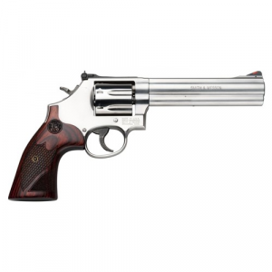 SMITH & WESSON 686 Deluxe 357 MAG 6" 7rd Revolver - Stainless w/ Wood Grips - Smith & Wesson