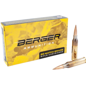 BERGER BULLETS 308 Win 155.5Gr Target Rifle Fullbore Target 20rd