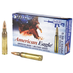 FEDERAL AMMO - 1 Case LIMIT 5.56 500rd Case 55Gr FMJ AE