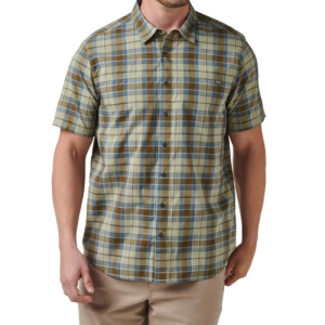 5.11 TACTICAL Wyatt Short Sleeve Plaid Shirt - Field Green - 5.11 Tactical