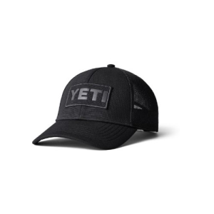 YETI Core Patch Trucker Hat Black on Black - Yeti
