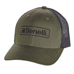 BENELLI Ripstop Logo Hat - OD Green / Black Mesh - Benelli