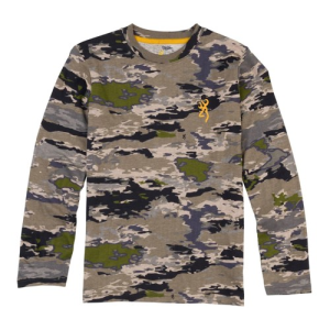 BROWNING Youth Wasatch Long Sleeve Shirt - ORVIX Camo - Browning