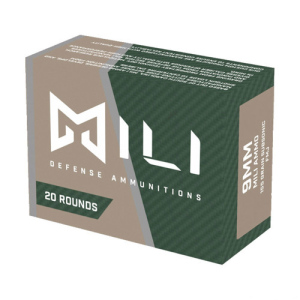 MILI CUSTOM DEFENSE AMMUNITION 9mm 147gr Subsonic JHP 20rd - Mili Ammunitions
