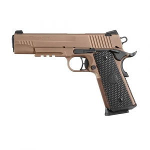 SIG SAUER 1911 TACOPS 10mm 5.0" 8rd Pistol w/ Siglight Night Sights - FDE PVD / Hogue G10 Piranha - Sig Sauer