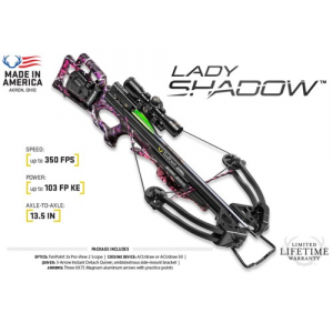 TENPOINT 17 Lady Shadow Crossbow Package w/3X Pro - Tenpoint