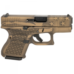 GLOCK G26 9mm 3.43" 10rd Pistol - Burnt Bronze Flag Cerakote - Glock